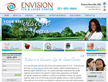 Tablet Screenshot of envisioneyeandlaser.com